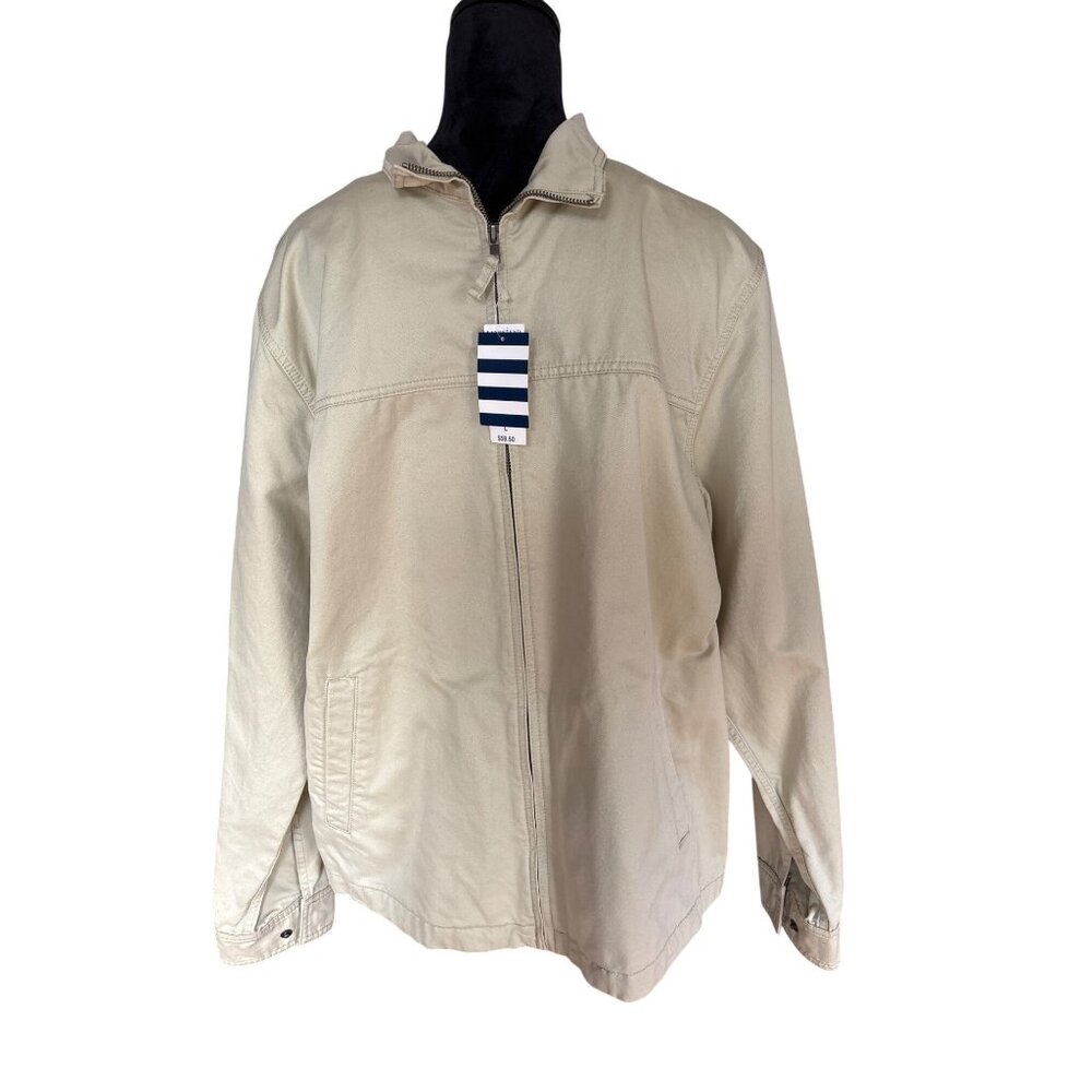 Lands End Sea Wash Unisex lightweight Jacket L NWT Nautical Boatwear Office